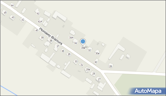 Płoniawy-Bramura, Płoniawy-Bramura, 33a, mapa Płoniawy-Bramura