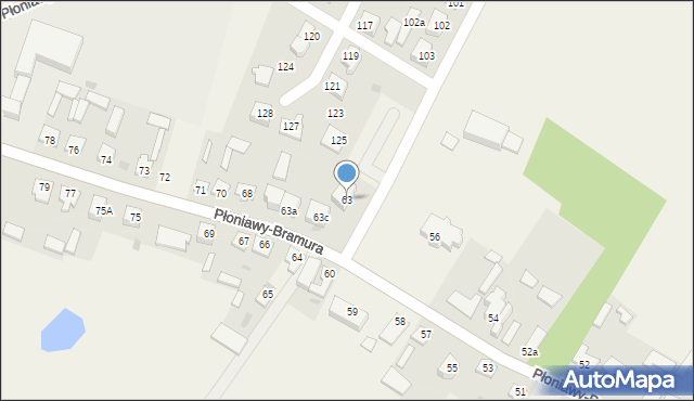 Płoniawy-Bramura, Płoniawy-Bramura, 63, mapa Płoniawy-Bramura