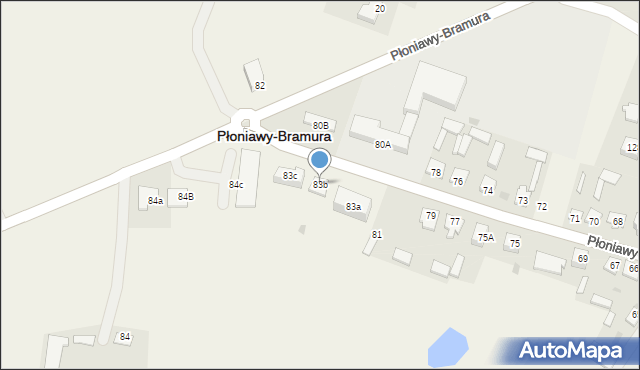 Płoniawy-Bramura, Płoniawy-Bramura, 83b, mapa Płoniawy-Bramura