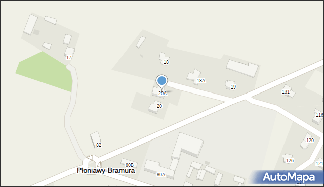 Płoniawy-Kolonia, Płoniawy-Kolonia, 20A, mapa Płoniawy-Kolonia