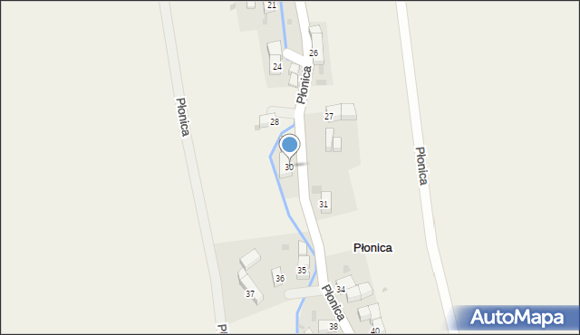 Płonica, Płonica, 30, mapa Płonica