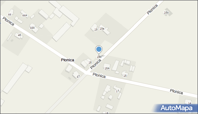 Płonica, Płonica, 18b, mapa Płonica