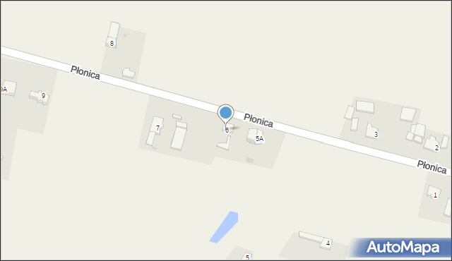 Płonica, Płonica, 6, mapa Płonica