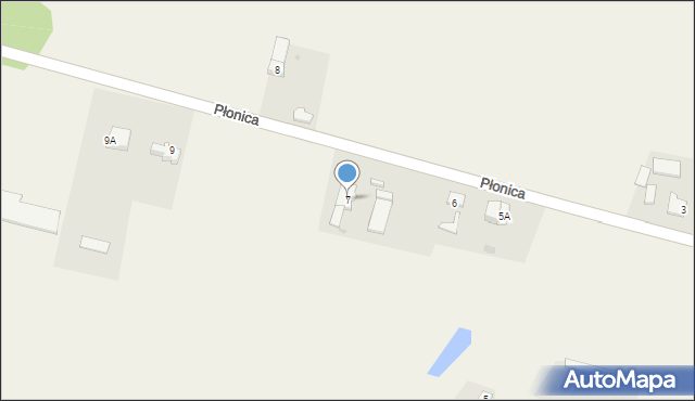 Płonica, Płonica, 7, mapa Płonica