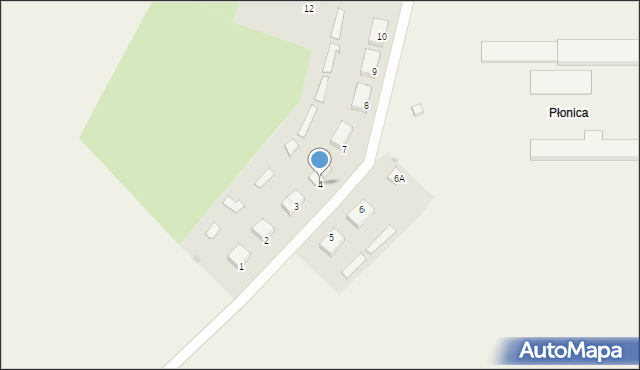 Płonica, Płonica, 4, mapa Płonica