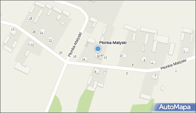 Płonka-Matyski, Płonka-Matyski, 14, mapa Płonka-Matyski