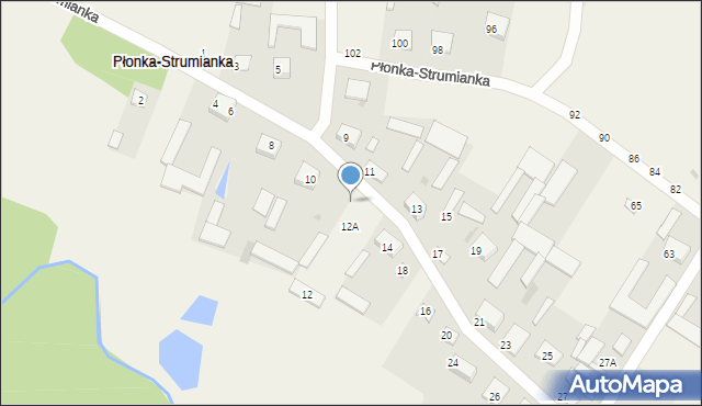 Płonka-Strumianka, Płonka-Strumianka, 12, mapa Płonka-Strumianka