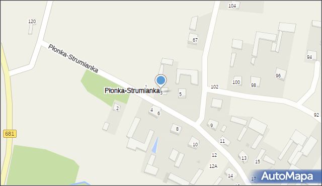 Płonka-Strumianka, Płonka-Strumianka, 3, mapa Płonka-Strumianka