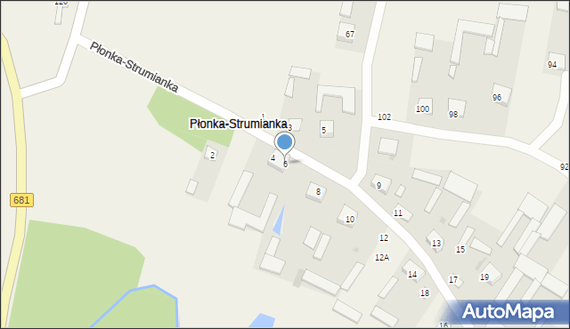 Płonka-Strumianka, Płonka-Strumianka, 6, mapa Płonka-Strumianka