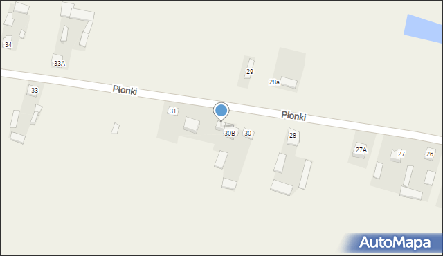 Płonki, Płonki, 30C, mapa Płonki