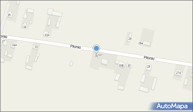 Płonki, Płonki, 31, mapa Płonki