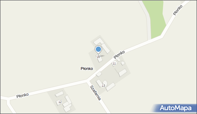 Płonko, Płonko, 10, mapa Płonko