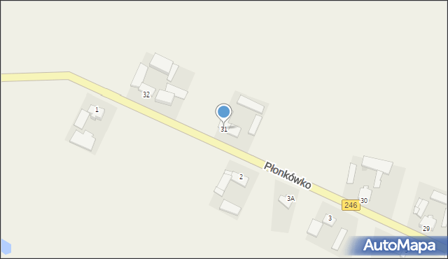 Płonkówko, Płonkówko, 31, mapa Płonkówko