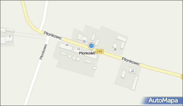 Płonkowo, Płonkowo, 12, mapa Płonkowo