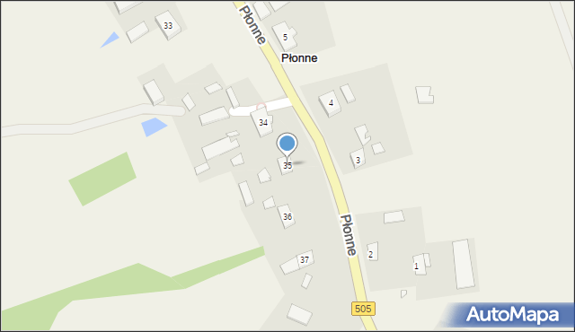 Płonne, Płonne, 35, mapa Płonne