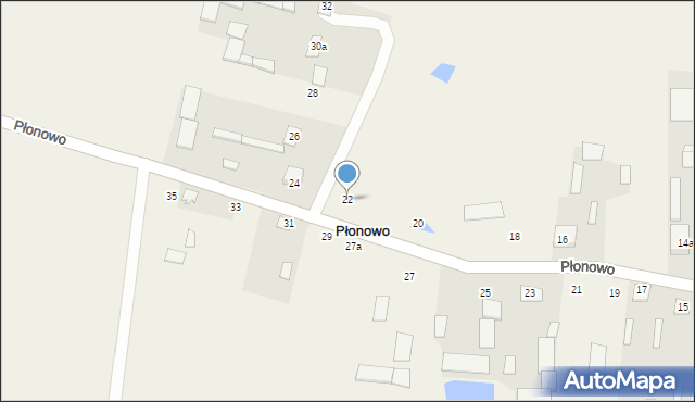 Płonowo, Płonowo, 22, mapa Płonowo