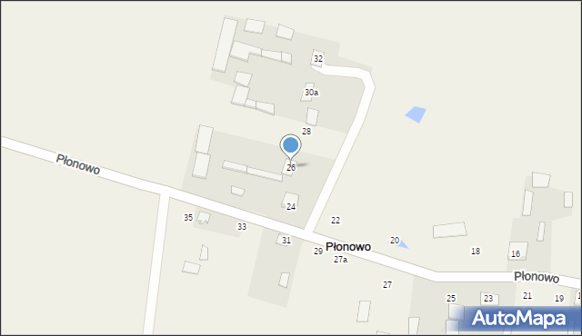 Płonowo, Płonowo, 26, mapa Płonowo