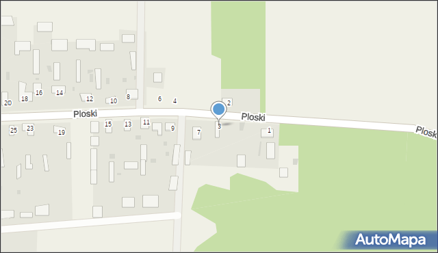 Ploski, Ploski, 3, mapa Ploski