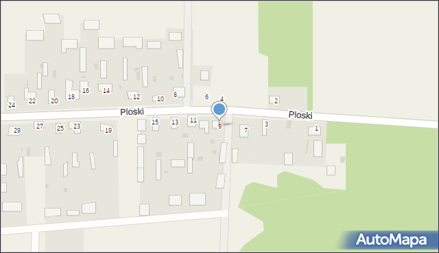 Ploski, Ploski, 9, mapa Ploski