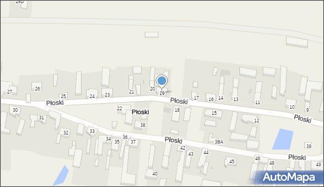 Płoski, Płoski, 19, mapa Płoski