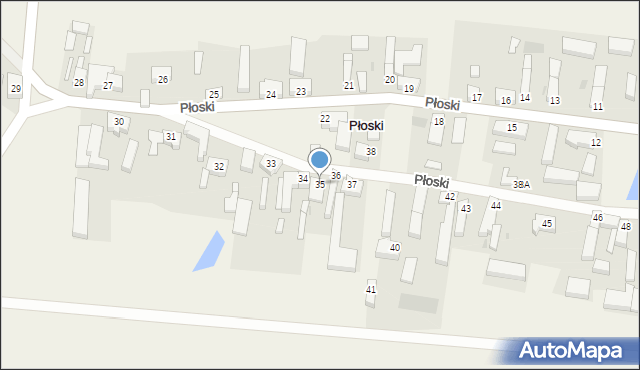 Płoski, Płoski, 35, mapa Płoski