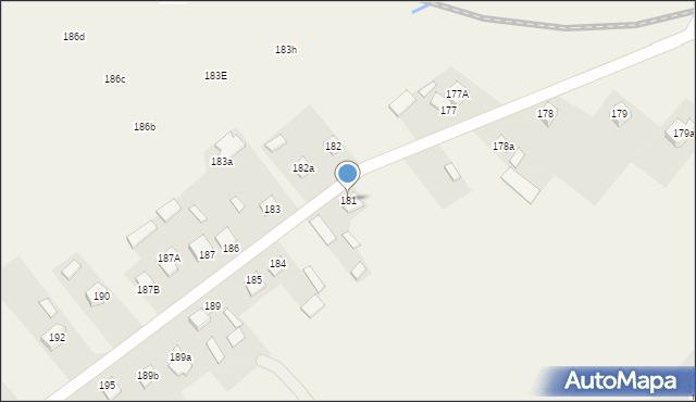 Płoskie, Płoskie, 181, mapa Płoskie