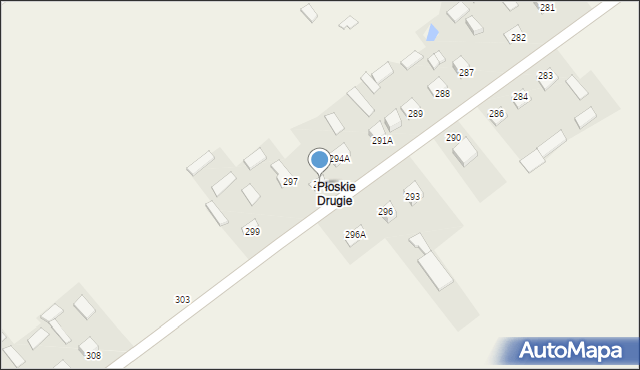 Płoskie, Płoskie, 294, mapa Płoskie