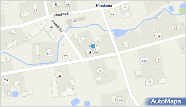 Płoskinia, Płoskinia, 28B, mapa Płoskinia