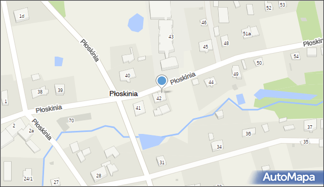 Płoskinia, Płoskinia, 42B, mapa Płoskinia