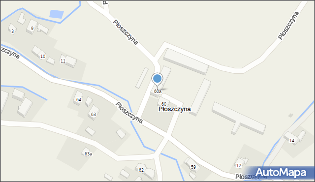 Płoszczyna, Płoszczyna, 60a, mapa Płoszczyna