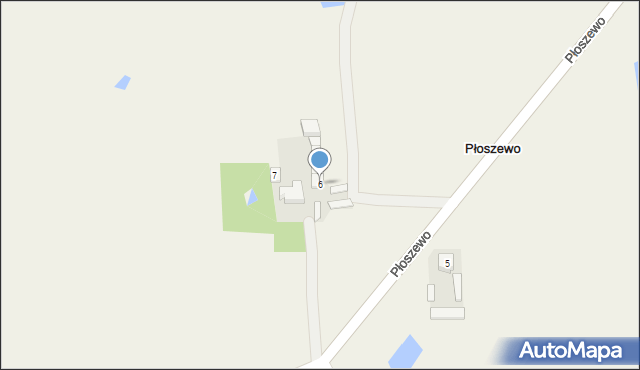 Płoszewo, Płoszewo, 6, mapa Płoszewo