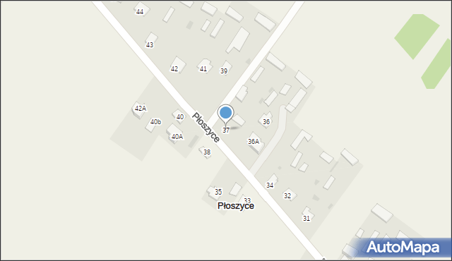 Płoszyce, Płoszyce, 37, mapa Płoszyce