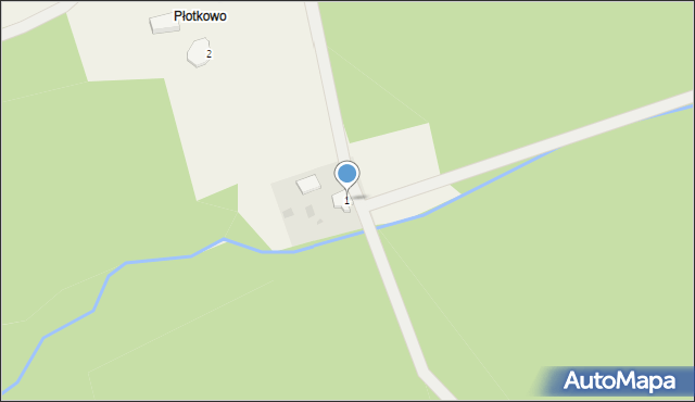 Płotkowo, Płotkowo, 1, mapa Płotkowo