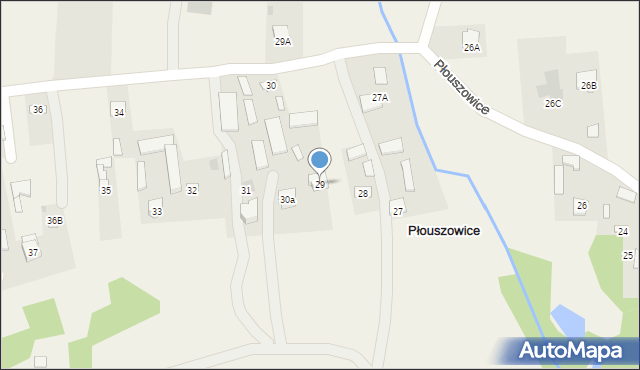 Płouszowice, Płouszowice, 29, mapa Płouszowice