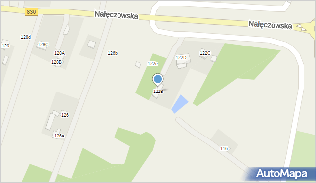 Płouszowice-Kolonia, Płouszowice-Kolonia, 122B, mapa Płouszowice-Kolonia