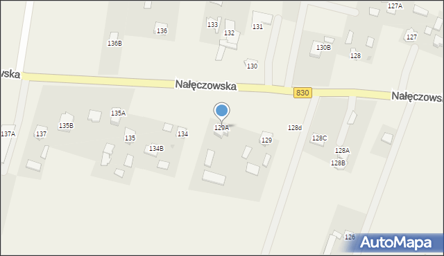 Płouszowice-Kolonia, Płouszowice-Kolonia, 129A, mapa Płouszowice-Kolonia