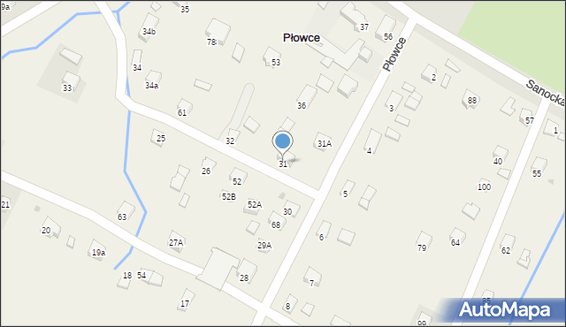 Płowce, Płowce, 31, mapa Płowce