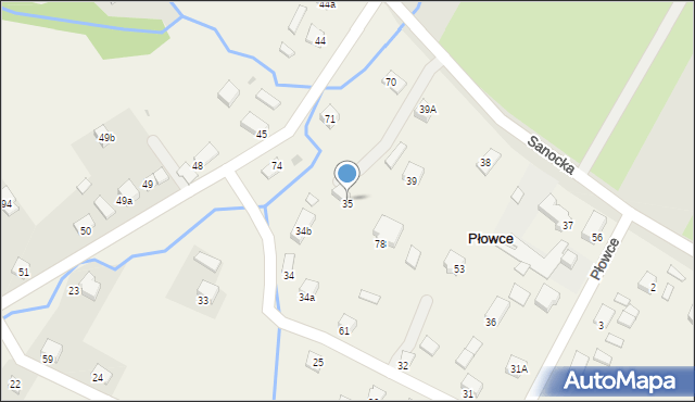 Płowce, Płowce, 35, mapa Płowce