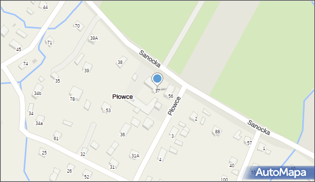 Płowce, Płowce, 37, mapa Płowce