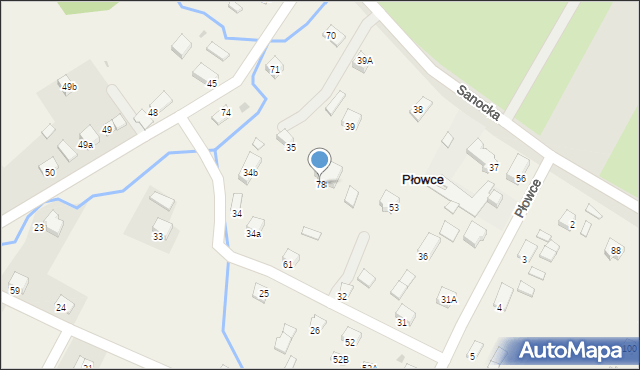 Płowce, Płowce, 78, mapa Płowce