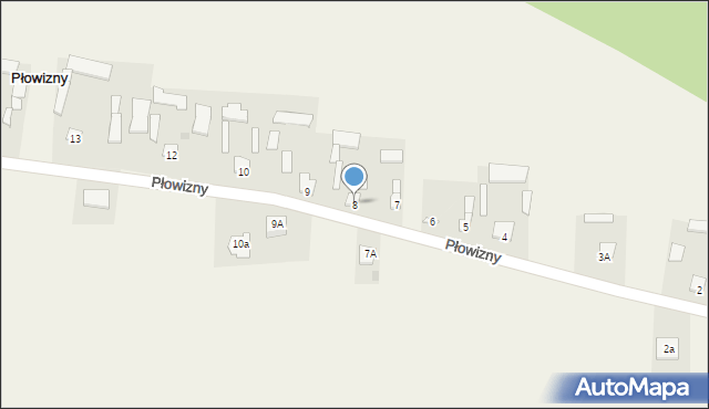 Płowizny, Płowizny, 8, mapa Płowizny