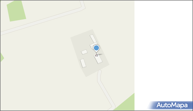 Płozy, Płozy, 43, mapa Płozy