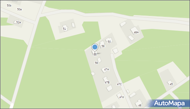 Płozy, Płozy, 55, mapa Płozy