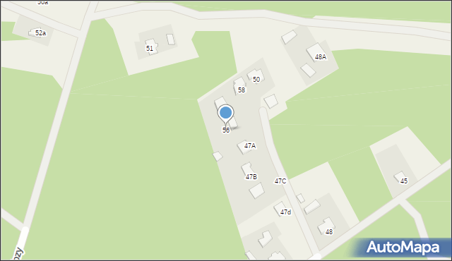 Płozy, Płozy, 56, mapa Płozy