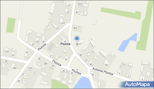 Plucice, Plucice, 39, mapa Plucice