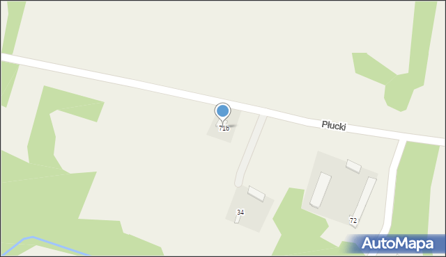 Płucki, Płucki, 71b, mapa Płucki