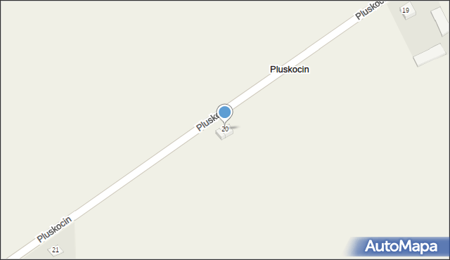 Pluskocin, Pluskocin, 20, mapa Pluskocin