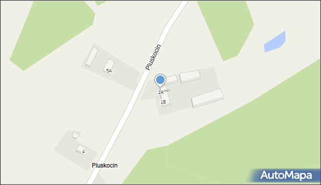 Pluskocin, Pluskocin, 1A, mapa Pluskocin