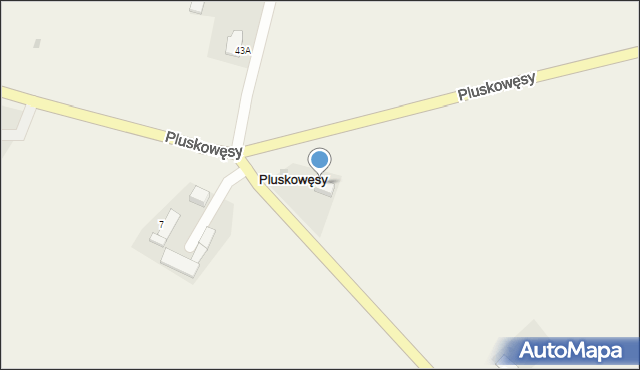 Pluskowęsy, Pluskowęsy, 8, mapa Pluskowęsy