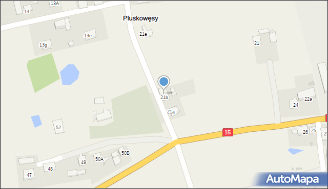 Pluskowęsy, Pluskowęsy, 51, mapa Pluskowęsy